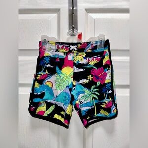 Wonder Nation Boys Tropical Swim Trunks (size 4-5)
